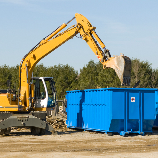 what size residential dumpster rentals are available in Wrightsboro North Carolina